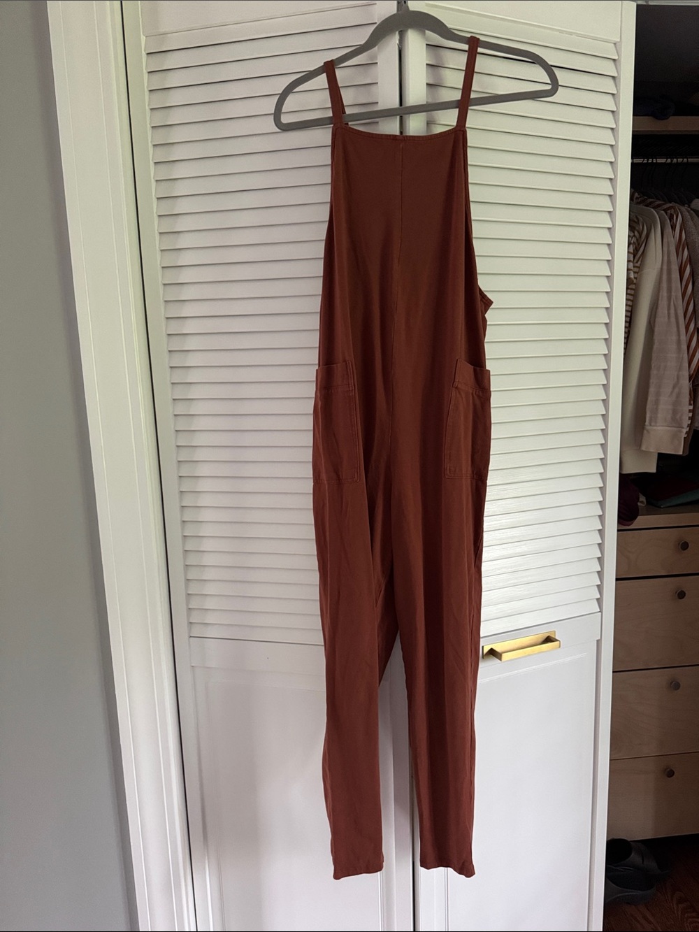 Storq Rust Colored Women's Maternity Overalls